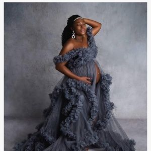 Tulle Maternity Gown